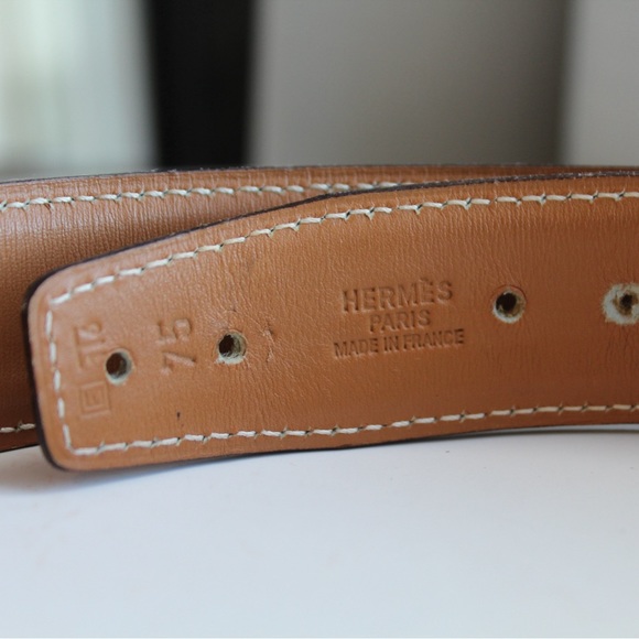 Authentic Hermés Maroon Belt - Picture 5 of 7